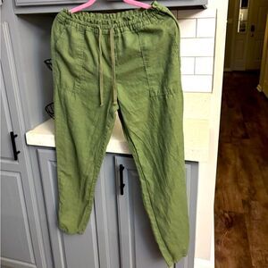 Faded Glory Green Woman’s pants with Elastic Waistband